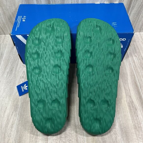 Adidas Adilette 22 Unisex Slip-On Slides Sandals Bold Green IF3661 Men’s Sz 11 - Picture 4 of 6